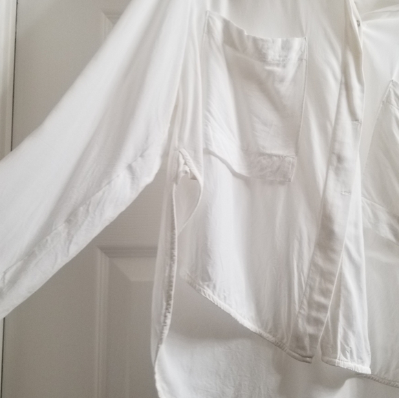 Diesel studded button up cropped white shirt - Picture 6 of 8